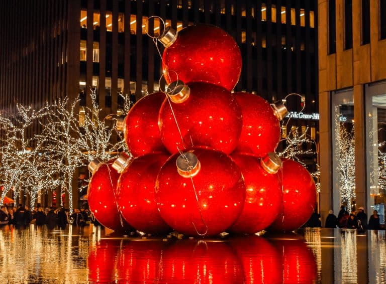 Holiday decor in NYC - best places to travel in December